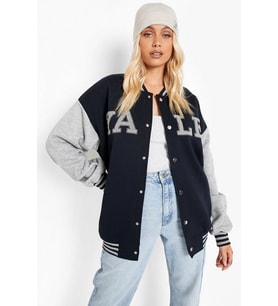 Unisex Oversize YALE Bomber Kolej Ceket