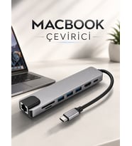 Çevirici Dönüştürücü Adaptör Macbook 3 In 1 Type-C To Hdmı Usb 3.0