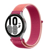 Samsung Galaxy Watch 3 45mm / Watch 46mm Kordon Hasır Band (Pembe Melanj)
