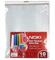 Noki Hazır Defter Kabı A5 Şeffaf 10Lu