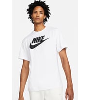 Nike Sportswear Futura Swoosh Logo Tee T Shirt Unisex Baskılı Tişört Beyaz