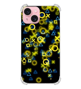 PrintiFy rintiFy Apple iPhone 15 (Kamera Açık) Uyumlu Köşe Korumalı Semboller Kılıf