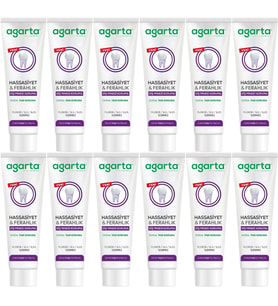 Agarta Doğal Tam koruma Diş Macunu 90 ML Hassasiyet & Ferahlık (12 Li Set)
