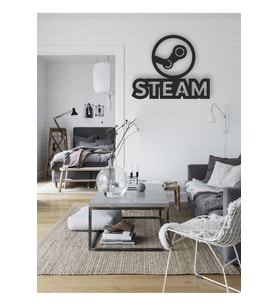 Steam Football Club Ahşap Mdf Lazer Kesim Tablo
