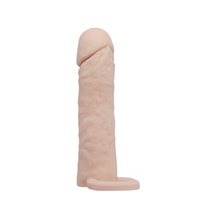 MorGece 4 Cm Dolgulu Realistik Uzatmalı Penis Kılıfı