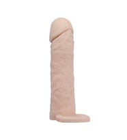 MorGece 4 Cm Dolgulu Realistik Uzatmalı Penis Kılıfı