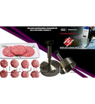 GERÇEK PASLANMAZDAN İMAL KÖFTE YAPMA BASKI APARATI 9 CM 40 - 50 GRAM (ALFA PASLANMAZ ÜRETİMİ GARANTİLİ) ALF004