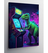 Kanvas Tablo Dinozor Arcade