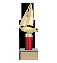 ODAK KUPA - Figürlü Kupalar - Yelken Figürlü Kupalar FG-004 B - 28 cm