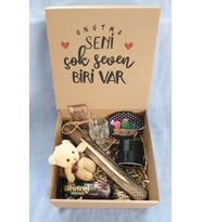 Hediye Kutusu Dolu Dolu Kahve&Tütsü Keyfi (Kahverengi)