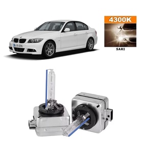BMW 3 Serisi E90 2005-2012 Xenon D1S / D1R 4300K Sarı HID Xenon Ampul 2 Adet