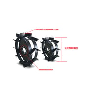 , Flash 300 B&s CR950 Benzinli Çapa MAKİNASI UYUMLU ÇELİK TEKER TAKIMI7 Hp
