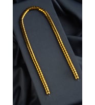 Hematit Doğal Taş Gold Balık Sırtı Kesim 5x7mm Dizi