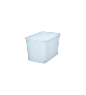 IKEA Rykta Kapaklı Kutu, Şeffaf Gri-Mavi, 24X36X23 Cm/14.5 Lt