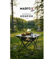 Madfox Apex Katlanabilir Alüminyum Kamp Masası (4 Kişilik)