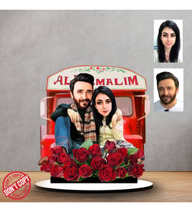 Kişiye özel Alyazmalım yeşilçam tasarımlı Sevgili Hediyesi ,sevgililer günü Karikatür Hediyesi, Karikatür hediye, Sevgililer günü Hediyesi