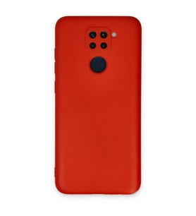 Xiaomi Redmi Note 9 Kılıf Nano İçi Kadife Silikon - Kırmızı