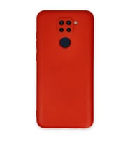 Xiaomi Redmi Note 9 Kılıf Nano İçi Kadife Silikon - Kırmızı