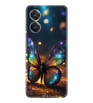Oppo A3 Kılıf Boutique Baskılı Resimli Rengarenk Kelebek Pcode -097