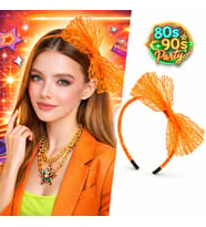 80’ler 90’lar Neon Tcu Dantel Taç Fiyonklu