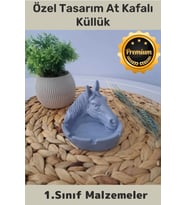 Premium Seri Elite Ürün Evinizde-Hediyelik Çok Şık Özel Tasarım At Kafalı Küllük