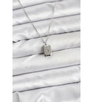 316L Çelik Zincir Gümüş Renk Minimal Kutup Yıldızı Model Kadın Kolye - TJ-BKO10684