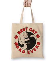Best Cat Dad Ever 05 Bez Çanta Uzun Saplı
