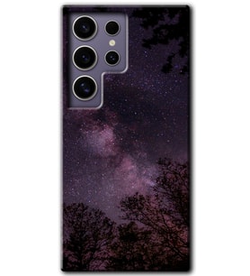 Galaxy S24 Ultra Kılıf HD Desen Baskılı Kılıf - Gece Galaksi