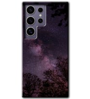 Galaxy S24 Ultra Kılıf HD Desen Baskılı Kılıf - Gece Galaksi