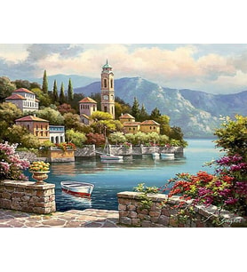 Eşsiz Manzara Sayılarla Boyama Seti 40x50 cm (Tuvale Gerili)