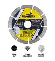 115mm Premium Segmentli Turbo Elmas Testere (Granit-Mermer-Taş)