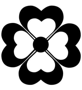 Miyrem Sticker Serisi Yonca Yaprağı  Sticker (Siyah)