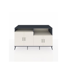 Kronos Konsol 4 Raflı 4 Kapaklı 176x59x99 Antrasit-Aytaşı