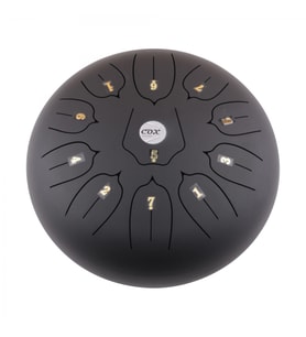 Cox CSTD-BK Steel Tongue Drum (Siyah)  Meditasyon ve Yoga İçin İdeal Vurmalı Çalgı