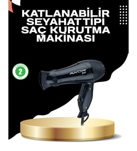 Katlanabilir Fön Makinesi Çift Isı Ve Hız Ayarlı