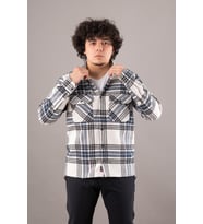 BİCAN ÇİFT CEPLİ OVERSİZE ERKEK ODUNCU GÖMLEK (Lacivert)