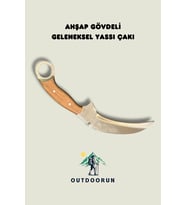 Ahşap Gövdeli Geleneksel Yassı Çakı – 27,5 cm (Kahverengi)