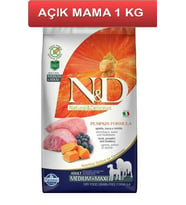 ND Tahılsız Pumpkin Balkabaklı Kuzu Etli Medium Maxi Köpek Maması 1 Kg AÇIK (Kahverengi)