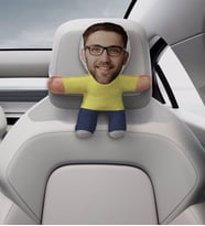 BK Gift Kişiye Özel Morty Tasarımlı Araç Koltuk Bebek Yastığı-1