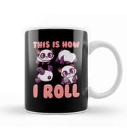 Cute This Is How I Roll Panda Funny Little Bear Kupa Bardak Porselen