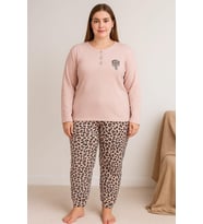 Kadın Büyük Beden Raporlı 0251 Pijama Takımı