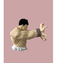 STLFLIX STREET FIGHTER RYU ADUKET 12V LEDLİ VE ADAPTÖRLÜ DUVAR LAMBASI