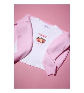 Defacto Fıtted Bisiklet Yaka Baskılı Beyaz Kadın T-Shirt H0167AX/WT32