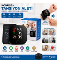Lunaev Wrist Bilek Ölçüm Dijital Tansiyon Aleti USB Şarj 7X8.3 cm Pls.saklama Kutu Brkt-086200