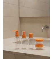 30 ml 5’li Seyahat Şişesi Seti Çantalı Kozmetik Organizer