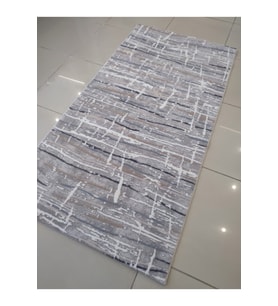 GABARDİN ARYA 710-30 GRİ MAVİ HALI YOLLUK 100X200 CM