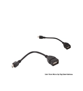Usb 15cm Micro 5p Otg Data Kablosu
