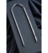 Hematit Doğal Taş Parlak Gümüş Rondela Kesim 6x3mm Dizi [AA]
