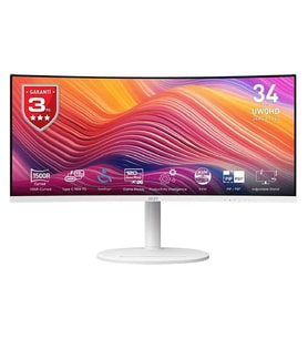 MSI 34 IPS MODERN MD342CQPW 1MS 120HZ HDMI-DP KAVISLI GAMING MONİTÖR 3440X1440 BEYAZ