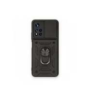 Çınarcık Dev Xiaomi Redmi Note 11 Pro Plus 5G Kılıf Pars Lens Yüzüklü Silikon - Yeşil